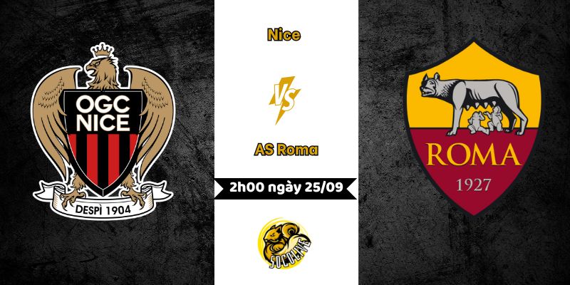 Nhận định bóng đá Nice vs AS Roma, 2h00 ngày 25/09 1 Nhận định bóng đá Nice vs AS Roma, 2h00 ngày 25/09